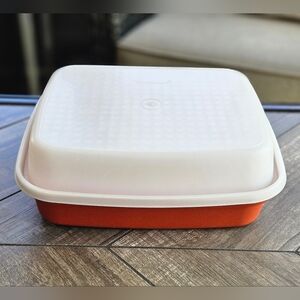 Vintage TUPPERWARE 1294-8 Large Marinating Tenderizer Season-Serve Container